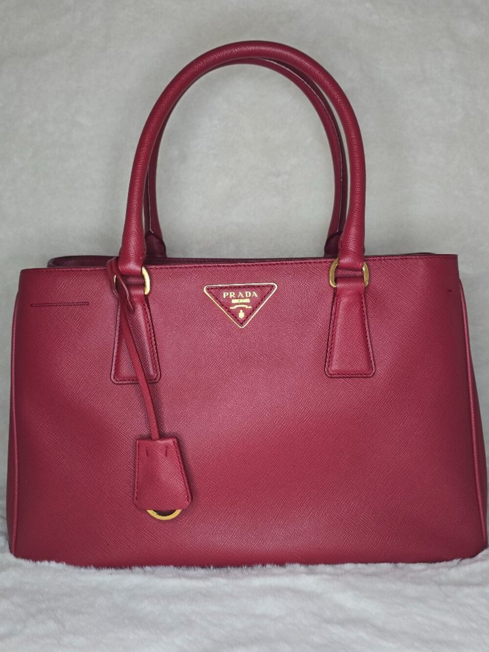 Prada Galleria Lux red Saffiano